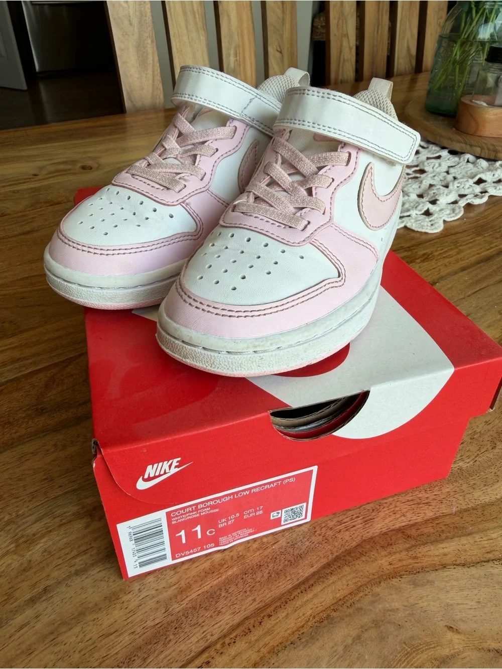 Nike Borough Low Recraft Light Pink size 11c